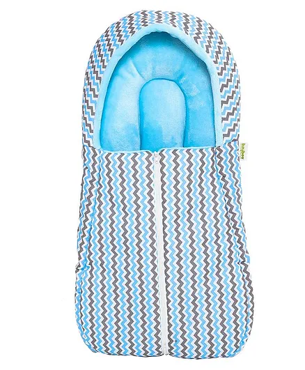Baybee Snuggle Pod 3 in 1 Baby Sleeping Bag Cum Carry Bed - Blue
