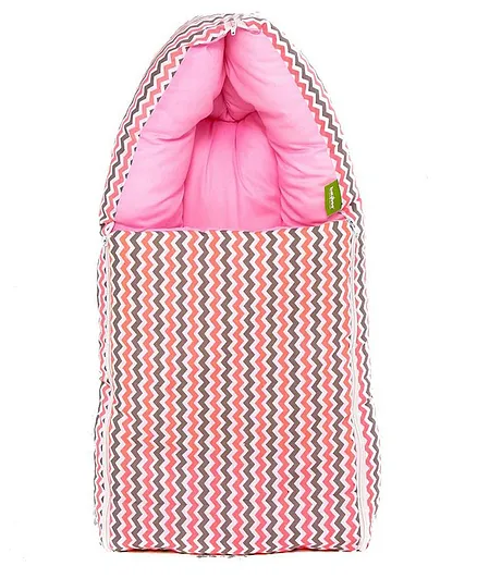 Baybee 3 in 1 Baby Sleeping Bag Cum Carry Bed - Pink