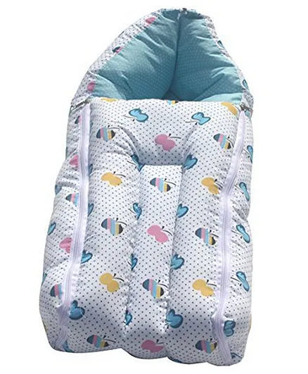 Baybee Cotton Printed Sleeping Cum Carry Bag - Blue