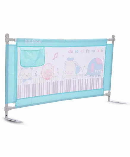 Baybee Portable Adjustable Bed Rail Guard for Baby - Green