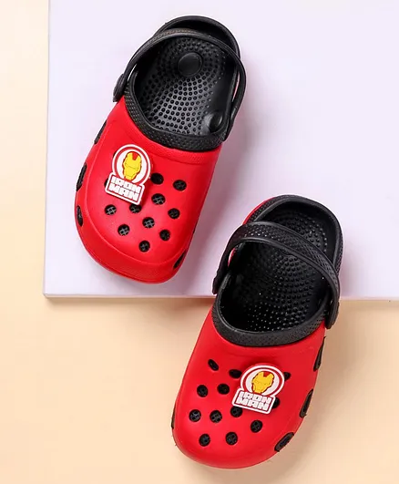 Marvel Iron Man Printed Clogs - Red