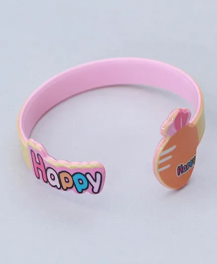 TMW Kids Adjustable Carrot Bangle Cuff Bracelet - Pink