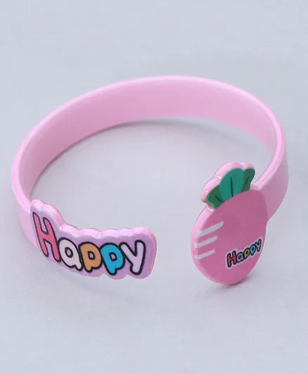 TMW Kids Adjustable Turnip Bangle Cuff Bracelet - Pink