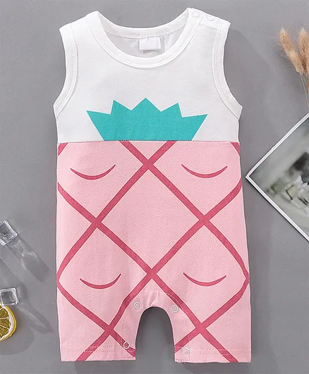 Kookie Kids Sleeveless Romper - White