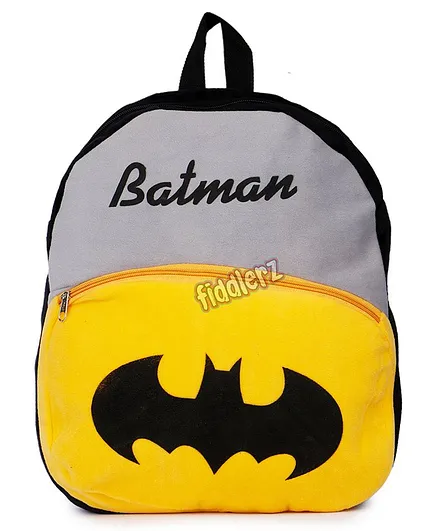 Fiddlerz Plush School Bag Yellow - 18 Inches