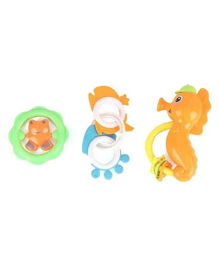 Ratnas Blossom Rattles Pack Of 3 (Color And Design May Vary)