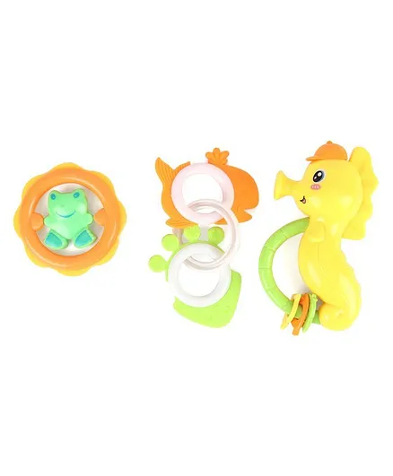Ratnas Blossom Rattles Pack Of 3 (Color and Design May Vary)