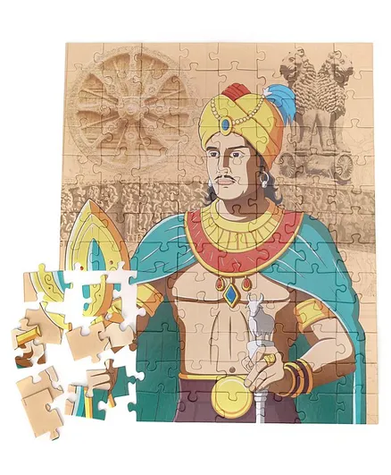 Funskool Historic Characters Jigsaw Puzzle Ashoka Multicolour - 104 Pieces