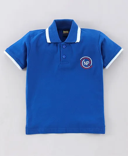 Nottie Planet Short Sleeves Logo Patch Tee - Blue