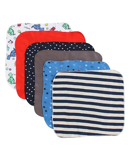 BUMZEE Assorted Print Pack Of 6 Napkins - Multi Color