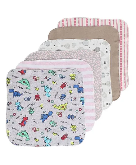 BUMZEE Assorted Print Pack Of 6 Napkins - Multi Color