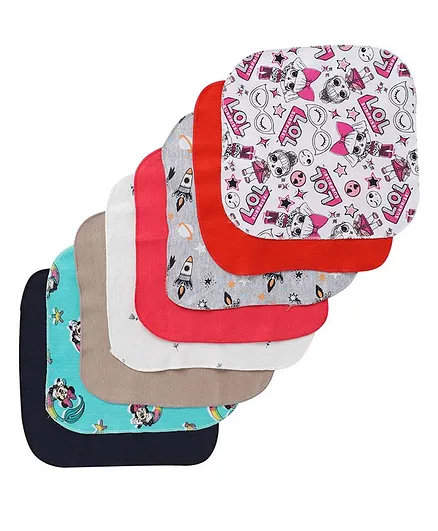 BUMZEE Assorted Print Pack Of 8 Napkins - Multi Color