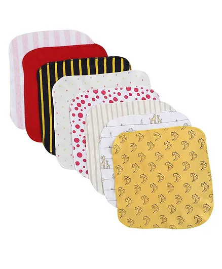 BUMZEE Assorted Print Pack Of 8 Napkins - Multi Color