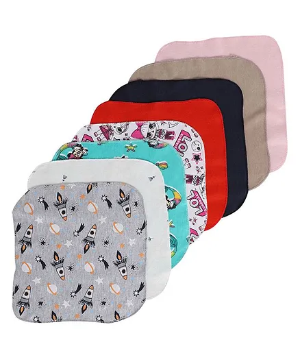 BUMZEE Assorted Print Pack Of 8 Napkins - Multi Color