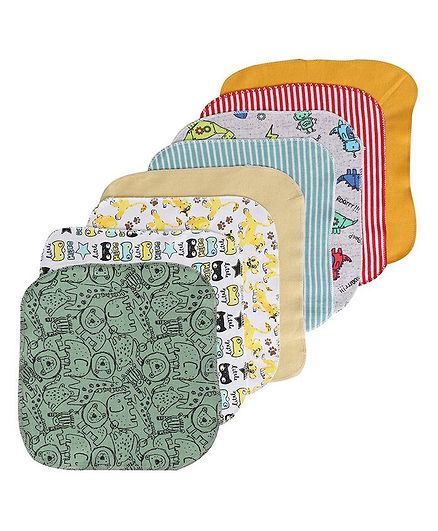 BUMZEE Assorted Print Pack Of 8 Napkins - Multi Color