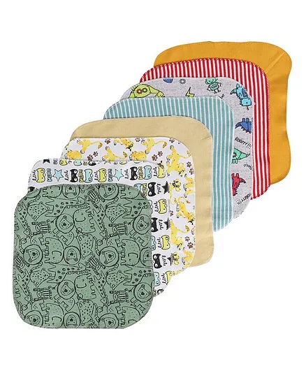 BUMZEE Assorted Print Pack Of 8 Napkins - Multi Color