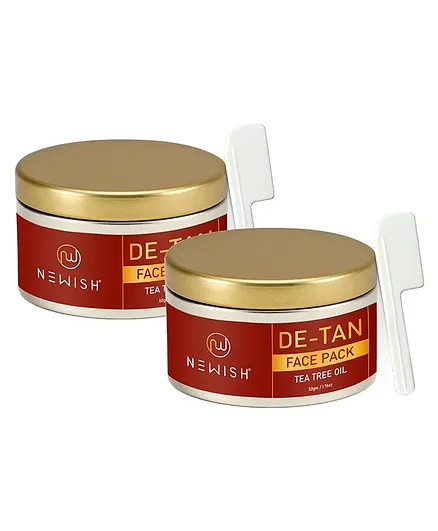 Newish De Tan Face Pack Pack of 2 - 50 gm Each