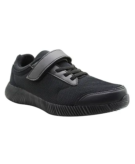 KazarMax Solid School Shoes - Black
