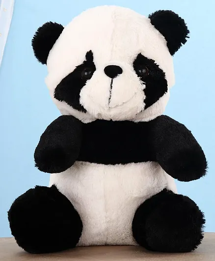 Chun Mun Stuff Sitting Panda Soft Toy Black - Height 28 cm