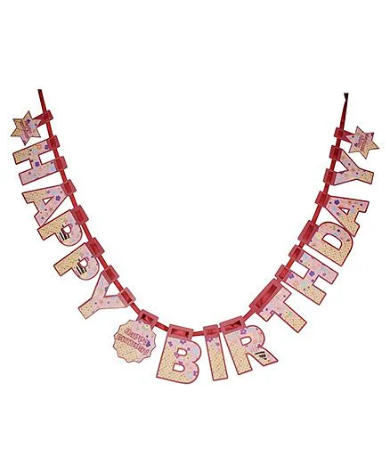 Karmally's Die Cut Birthday Banner - Brown