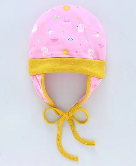 Ben Benny Baby Cap with Knot Pink - Diameter 12 cm