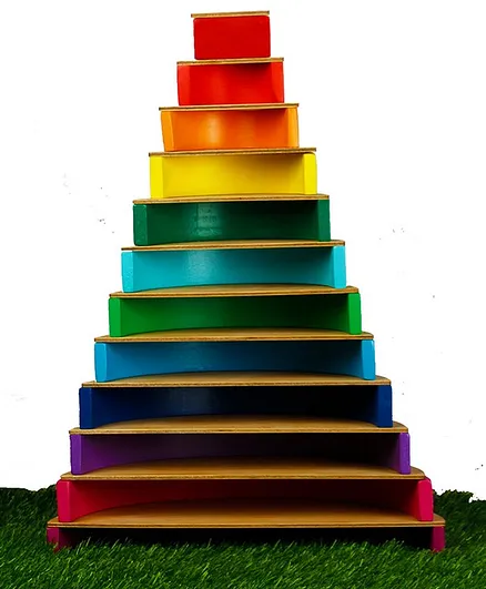 Little Jamun Rainbow Stacker with Semi Circles Multicolor - 24 Pieces