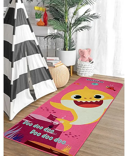 Saral Home Polyester Anti-Skid Yoga Mat - Pink