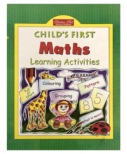 Scholars Hub Child's First Maths & Learning Activity Book - English
