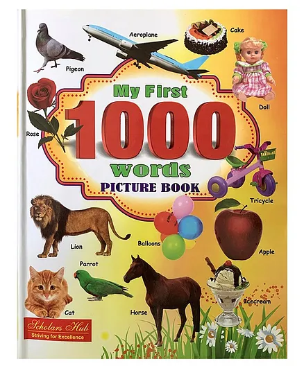 Scholar's Hub My First 1000 Words Board Book - English