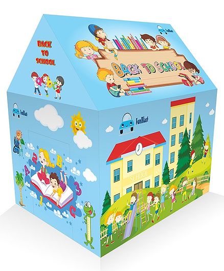 FunBlast School Theme Tent House - Blue