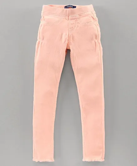 Pine Kids Full Length Over Dyed Jegging - Peach