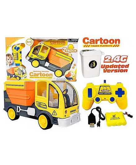 Yamama 2.4 GHz Remote Control Garbage Dump Truck - Yellow