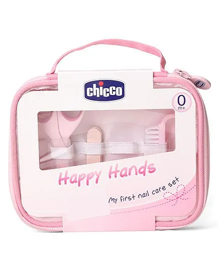 Chicco Happy Hands My First Nail Care Set Pink - 9 Pieces