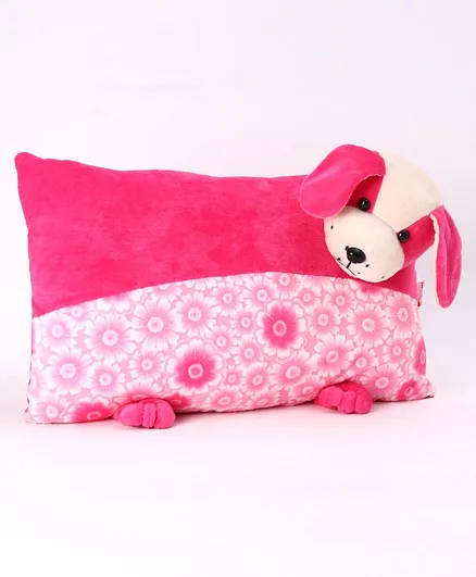 Funzoo Cloudy Puppy Soft Toy Pillow - Dark Pink