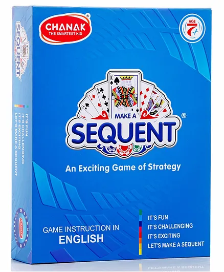 Aditi Toys Make a Sequent Board Game - Blue