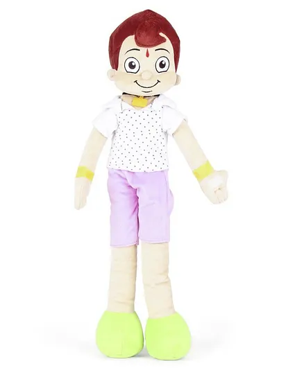 Benny & Bunny Chhota Bheem Plush Toy White Purple - Height 60 cm