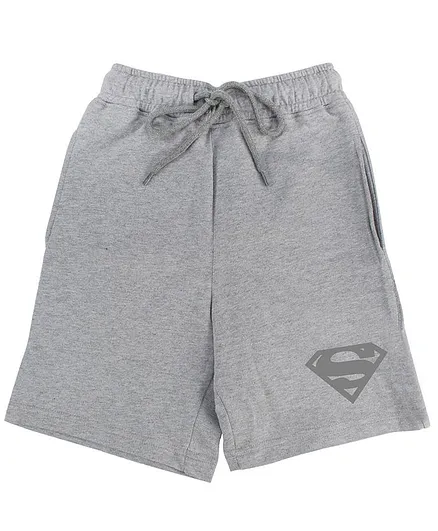 Superman By Crossroads Character Print Shorts - Grey
