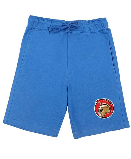 Wear Your Mind Graphic Print Shorts - Royal Blue