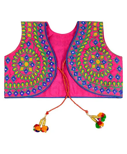 Banjara India Sleeveless Mandala Detailed Jacket - Pink