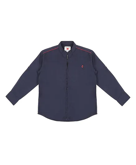 GINI & JONY Full Sleeves Solid Colour Shirt - Dark Blue