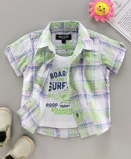 GINI & JONY Checks Half Sleeves Shirts - Multi Color