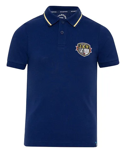 JOCKEY Half Sleeves Solid Tee - Blue