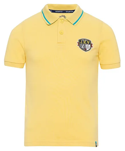 JOCKEY Half Sleeves Solid Tee - Yellow