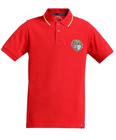 JOCKEY Half Sleeves Solid Tee - Red