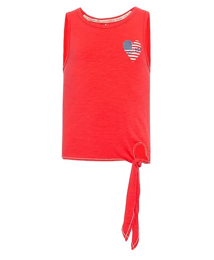 JOCKEY Sleeveless Heart Printed Tank Top - Red