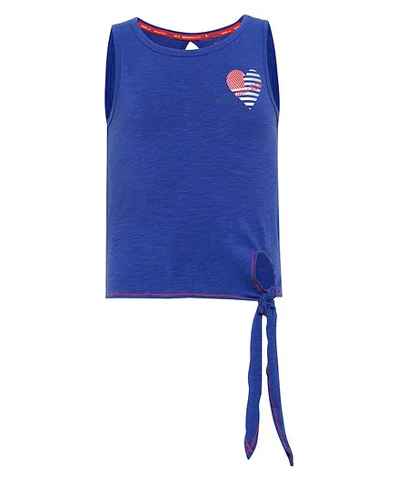 JOCKEY Sleeveless Heart Printed Tank Top - Blue