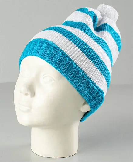 Babyhug Woolen Cap White - Diameter 10 cm