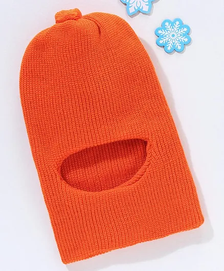 Babyhug Monkey Cap Orange - Diameter 11 cm