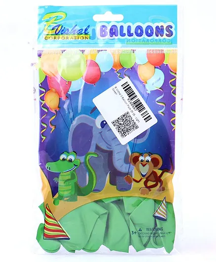 B Vishal Balloon Light Green - Pack of 15