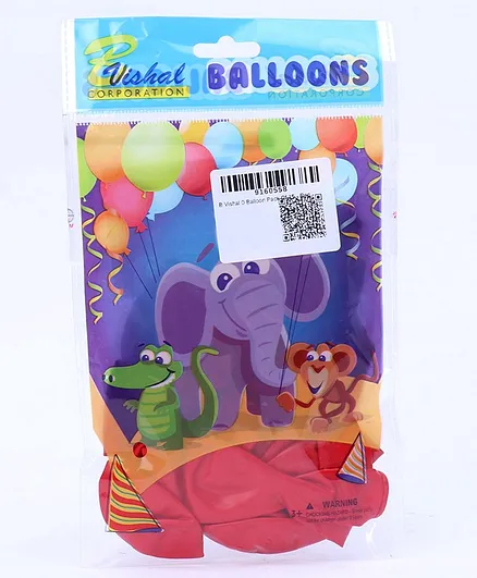 B Vishal Balloon Red - Pack of 15